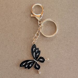 Black and Gold Butterfly Key Holder
